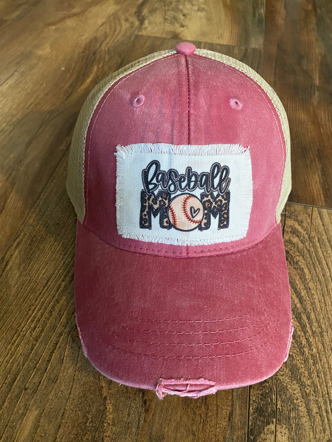 Baseball Mom Patch Hat