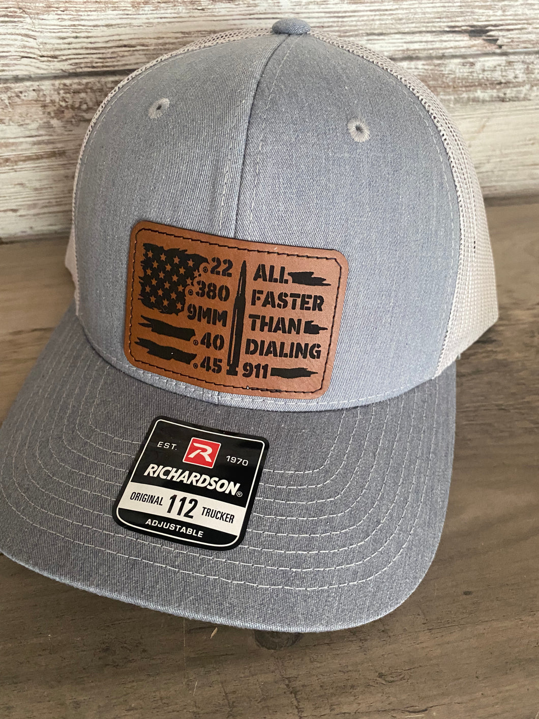 All Faster Than 911 Light Grey Patch Hat