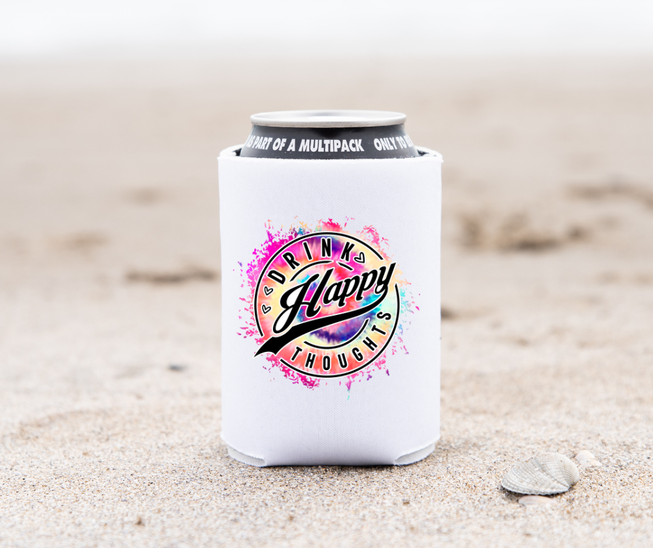 Drink Happy Thoughts Can Cooler